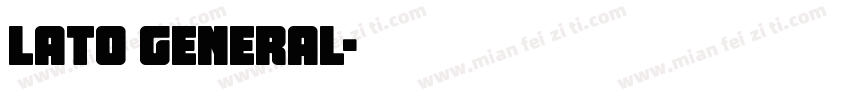 Lato general字体转换